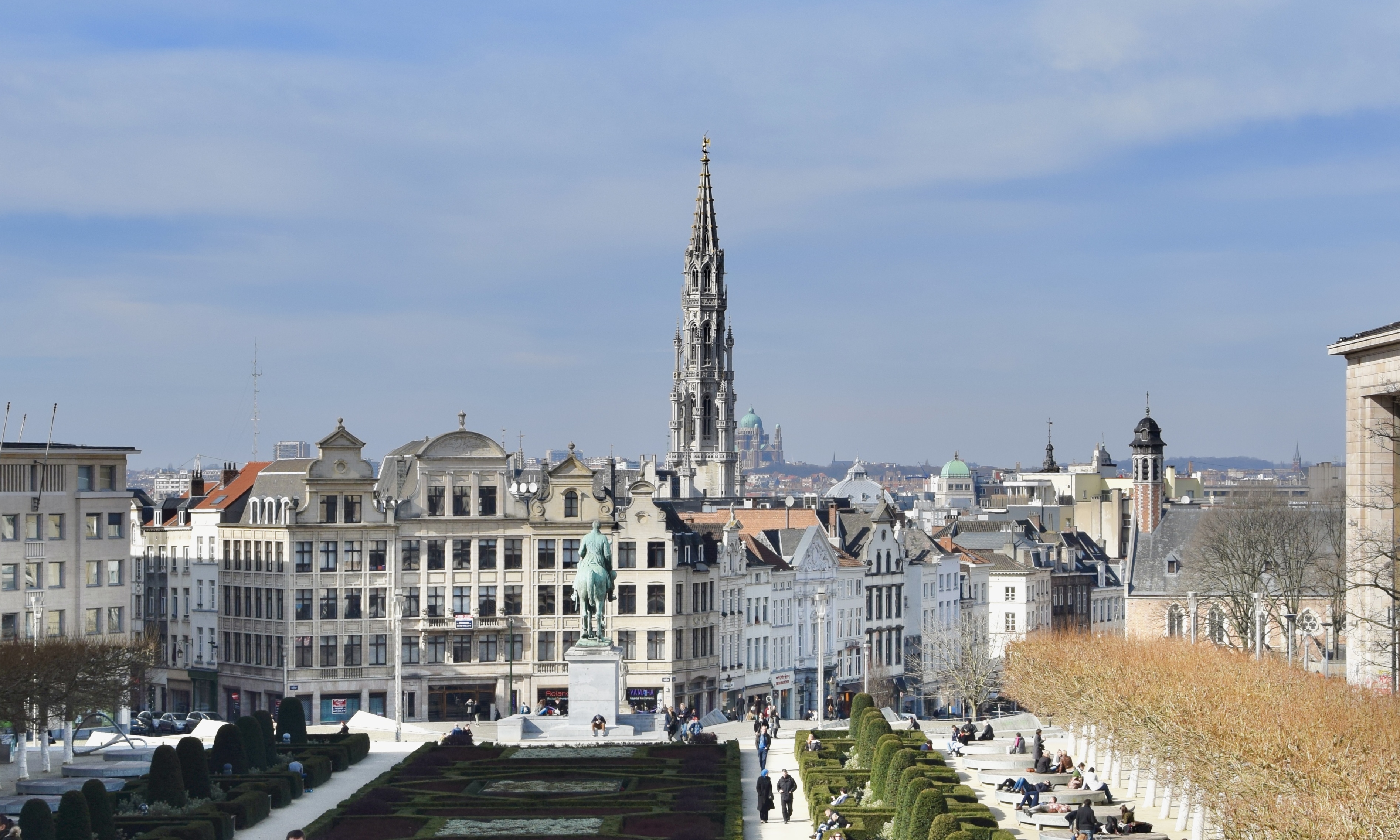 Brussels view from Mont des Arts Brussels view from Mont des Arts