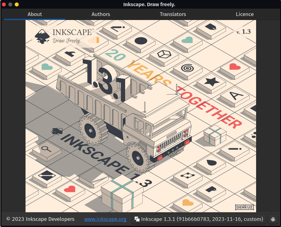 Inkscape about Inkscape about