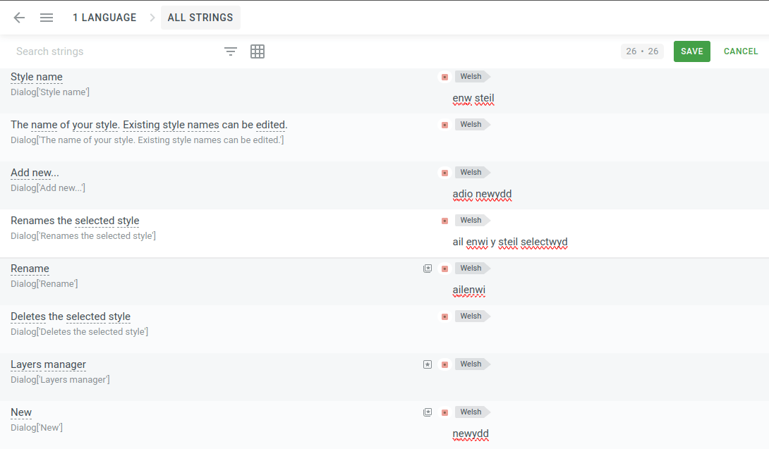 Partial translates 1 Partial translates 1