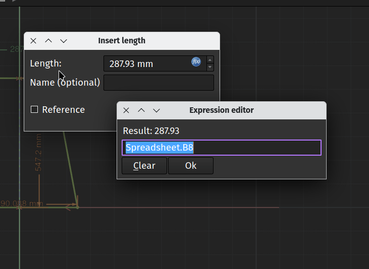 Expression editor