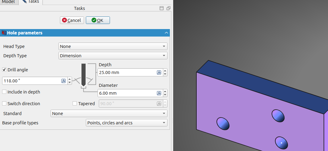 Hole tool Hole tool